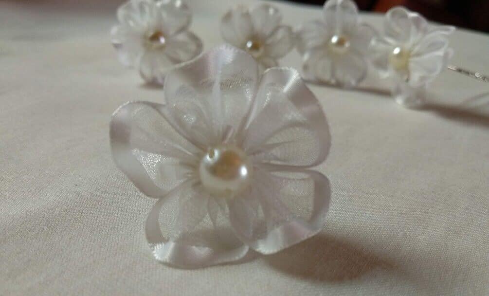 Pack 5 Horquillas aderezo mujer niña ceremonia  perlas Nuevo - Imagen 6