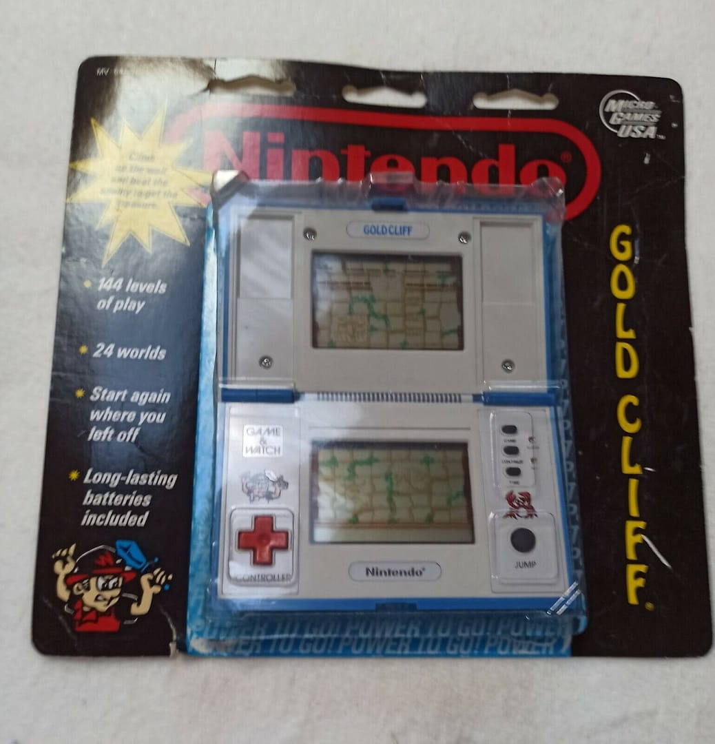 NINTENDO GOLD CLIFF  NUEVA CON EMBALAJE ORIGINAL DESPEGADO.(150)