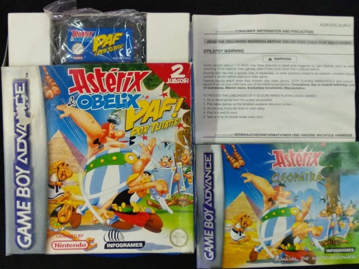 Asterix & Obeñlix Paf Tutatis para gameboy advance como nuevo completo