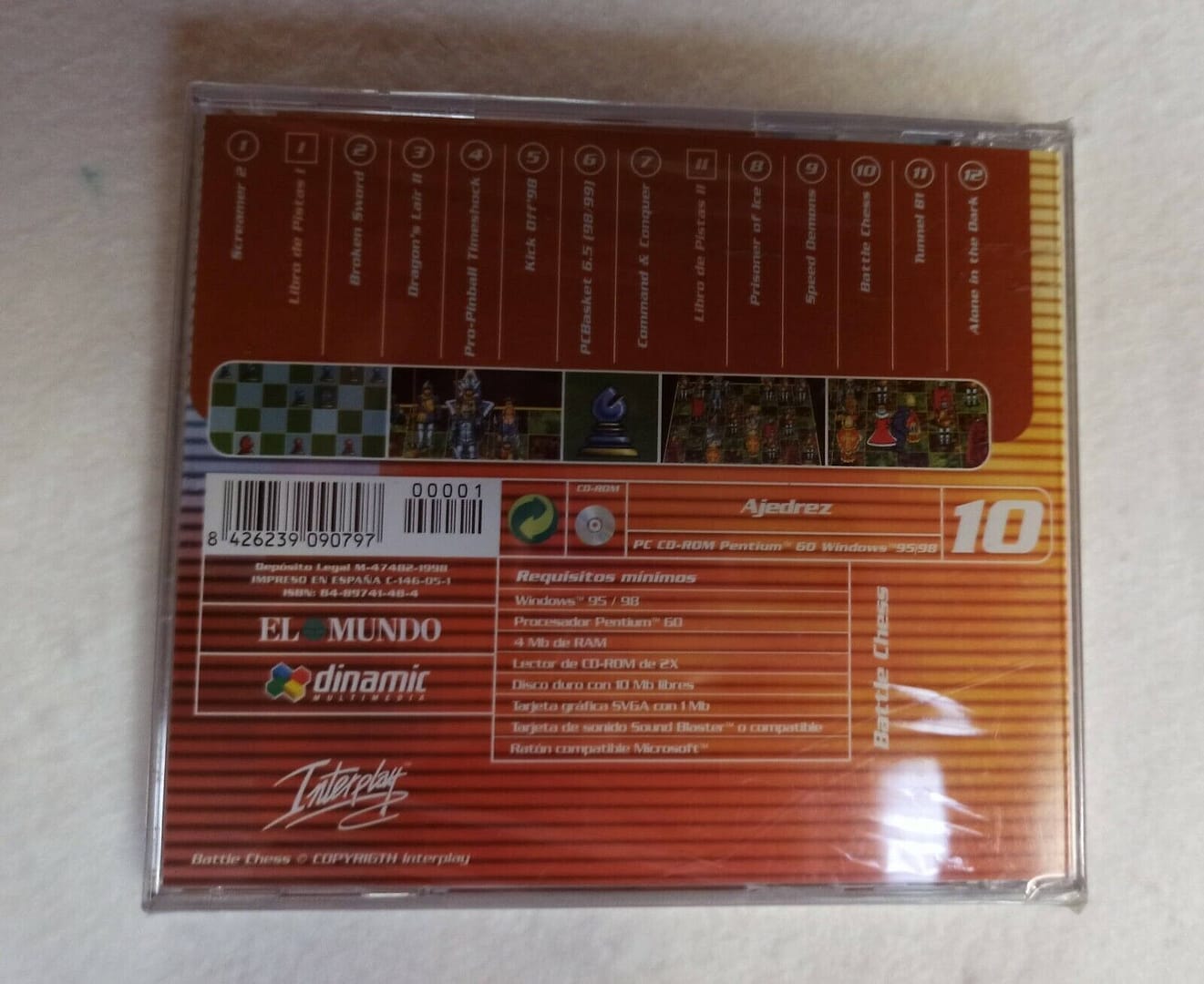 BATTLE CHESS EDITION PARA PC WINDOWS 95/98/ nuevo precintado (150) - Imagen 3