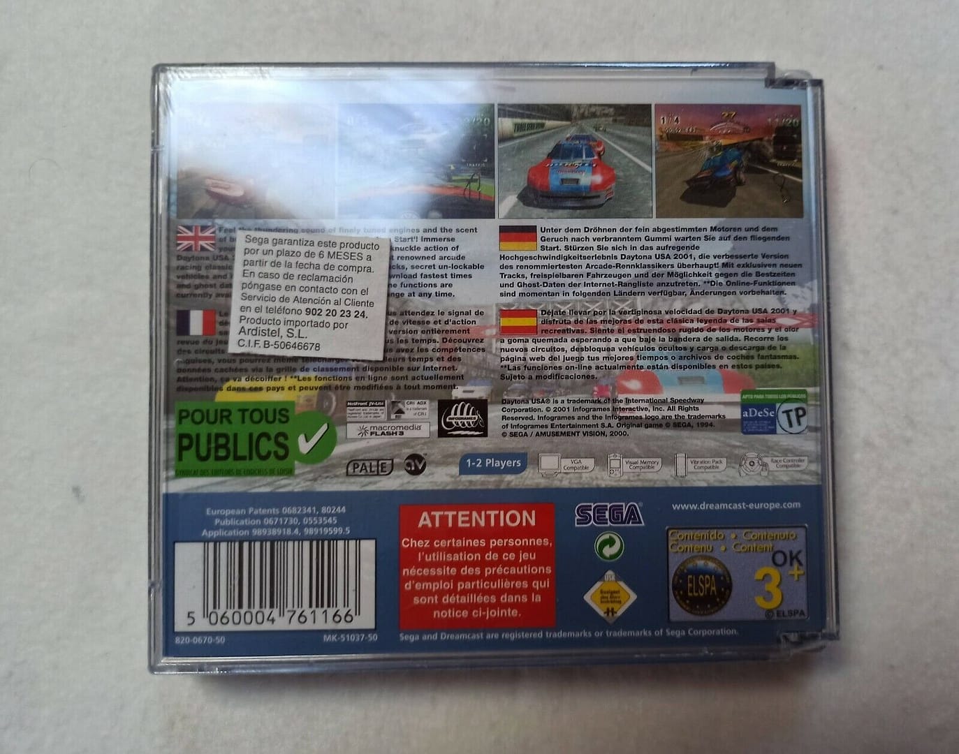DAYTONA USA 2001 PARA DREAMCAST NUEVO Y PRECINTADO (151) - Imagen 3