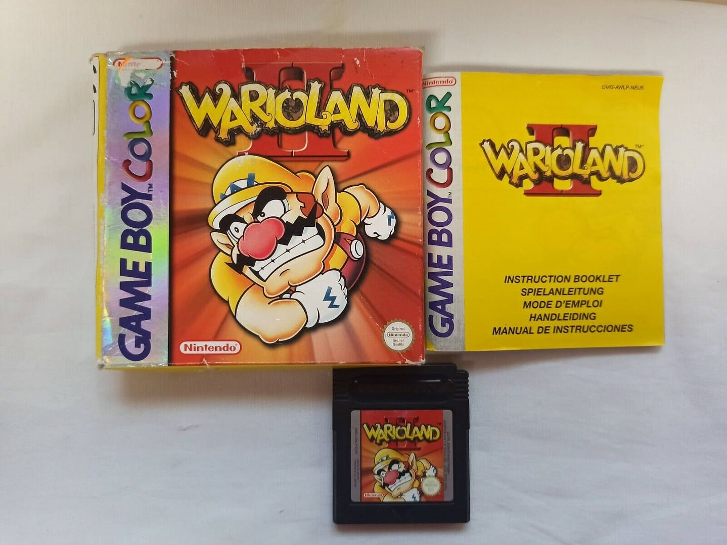 WARIOLAND II USADO completo GB color Pal ORIGINAL(156)