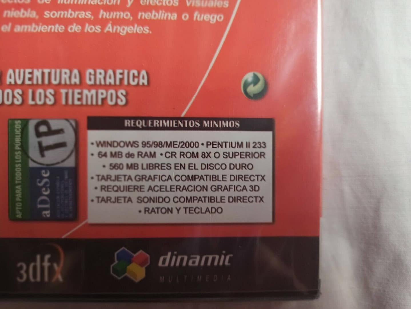 BLADE RUNNER PC SOLO WIN 95 / 98 Y 2000 Nuevo precintado (142) - Imagen 4