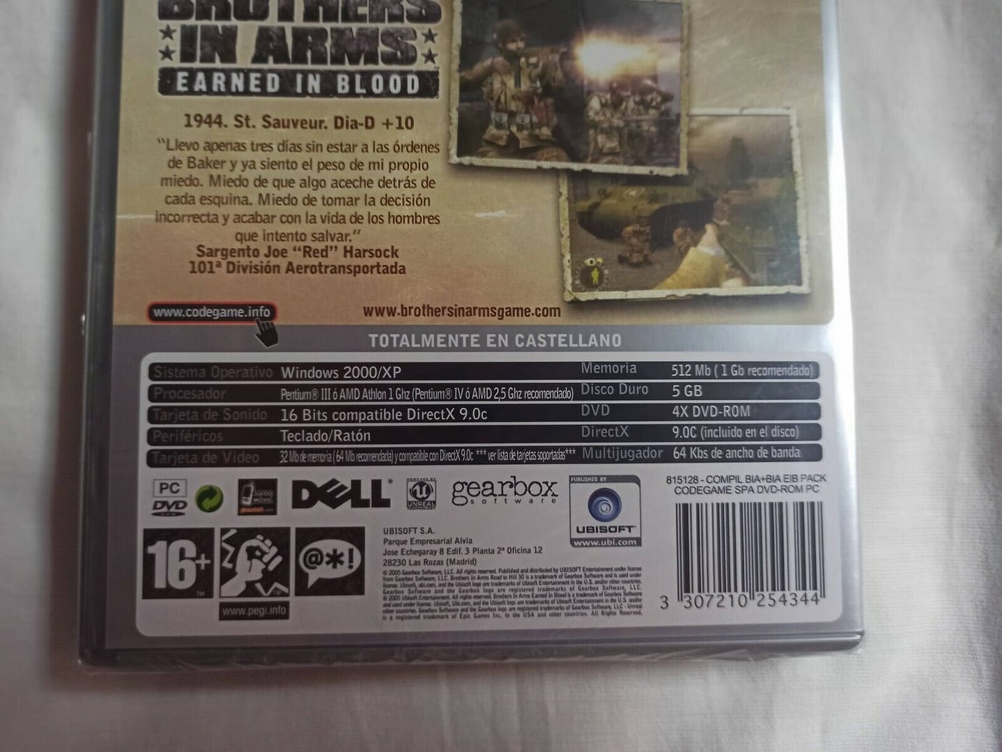 BROTHERS IN ARMS PACK PC SOLO WIN 2000 / XP Nuevo  precintado  (142) - Imagen 4