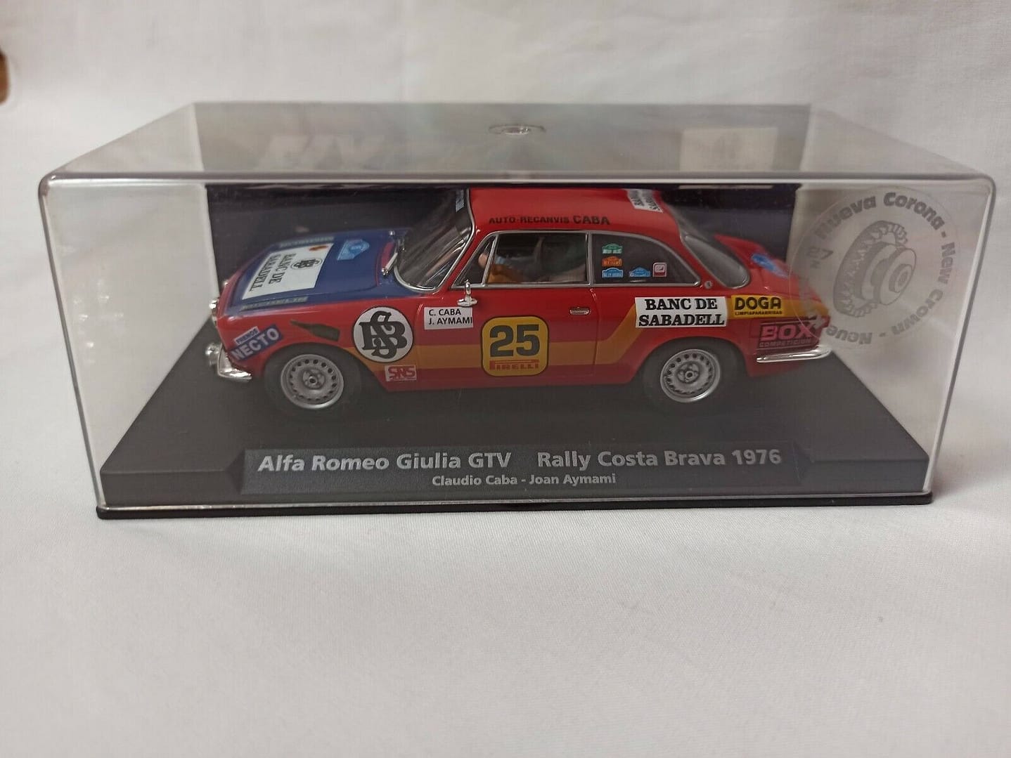 SCX  ALFA ROMEO GIULIS GTV RALLY COSTA BRAVA  REF 88127  Fly  1/32  Nuevo (143)