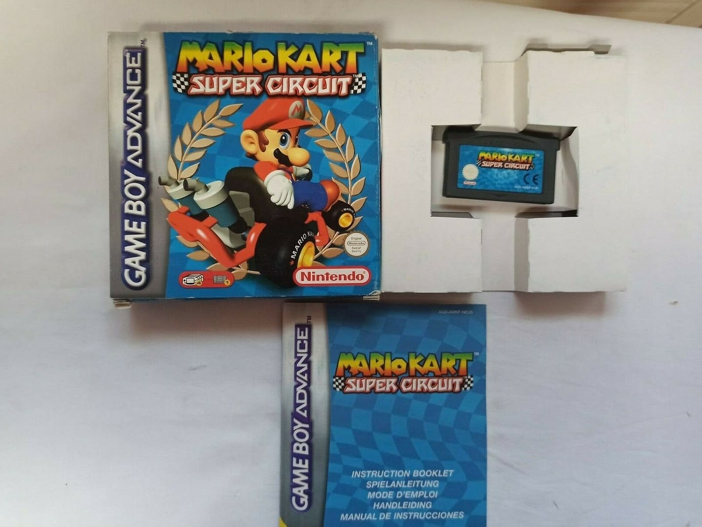 MARIO KART SUPER CIRCUIT COMO NUEVO GB ADVANCE Pal ORIGINAL(156)