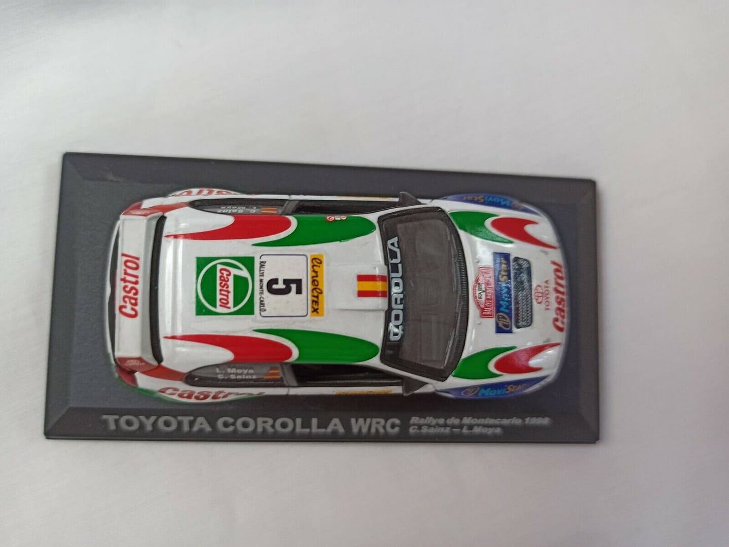 TOYOTA COROLLA WRC RALLY DE MONTECARLO 98 1/43 SIN CAJA SOLO BASE (146) - Imagen 3