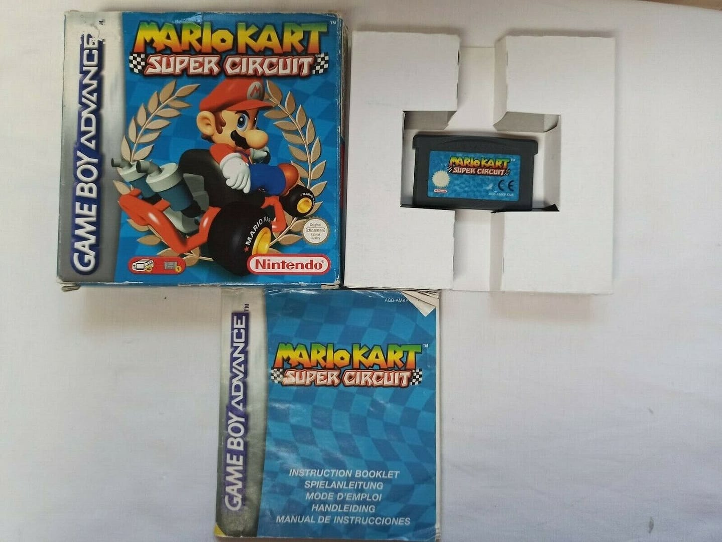MARIO KART SUPER CIRCUIT EN BUEN ESTADO GB ADVANCE Pal ORIGINAL(156)