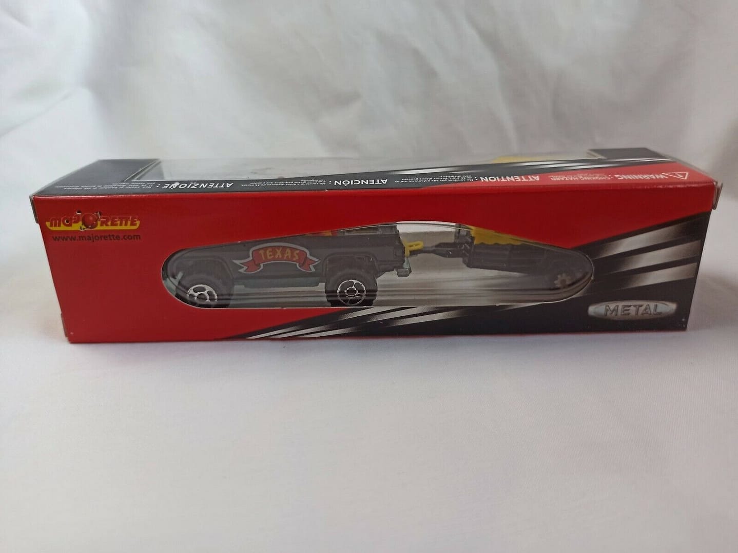 COCHE CON REMOLQUE Y CABALLO METAL  MAJORETTE Nuevo con caja (144) - Imagen 4