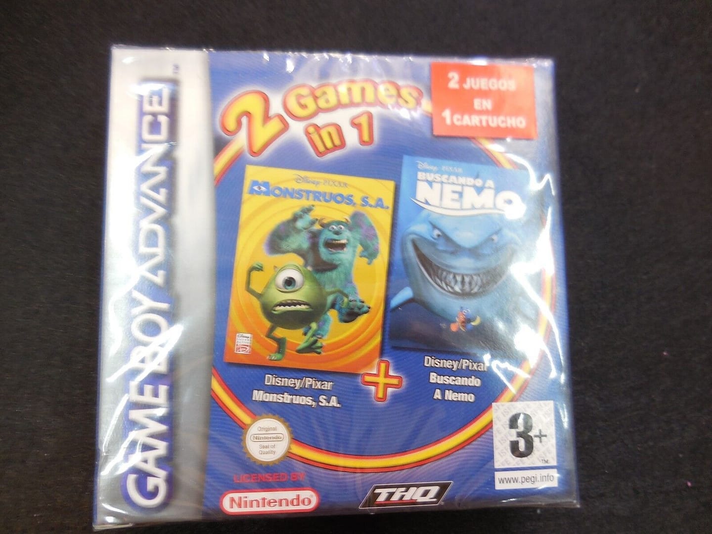 Monstruos S.A. +Buscando a Nemo nuevo y precintado gameboy advance