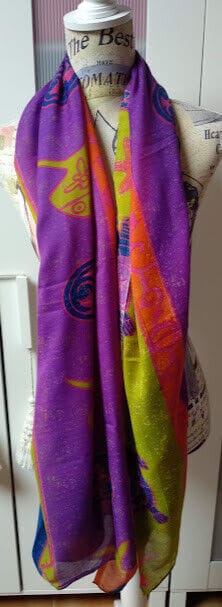 Fular  pareo muy colorido motivos playeros(134)