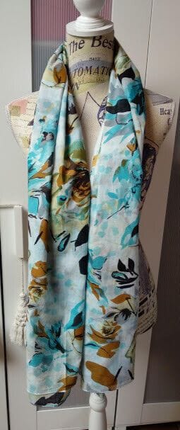 Fular-Pareo con bonito estampado en alegres colores diferentes colores (134) - Imagen 4