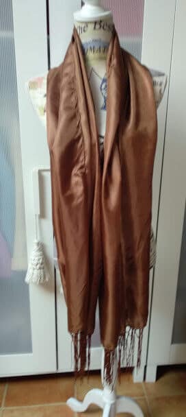 Chal seda para ceremonia y fiesta  diferentes colores (135) - Imagen 5