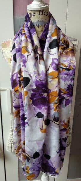 Fular-Pareo con bonito estampado en alegres colores diferentes colores (134)