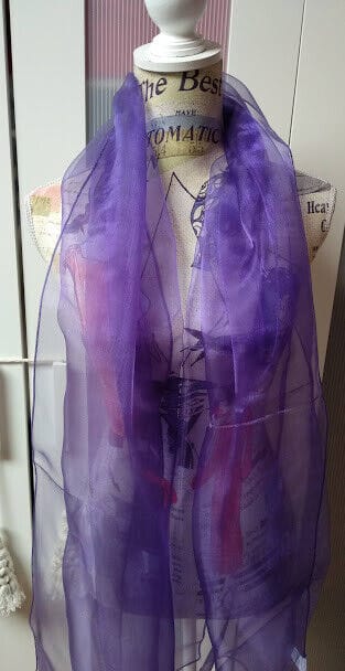 Chal para ceremonia y fiesta  diferentes colores (134) - Imagen 4