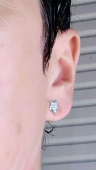 Pendientes y gargantilla en Plata de Ley Estrella con circonitas Nuevos - Imagen 9