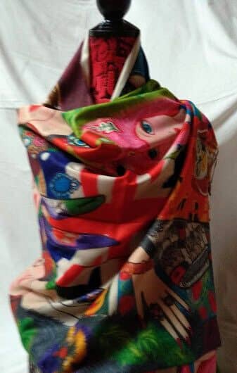 Pasmina Cashmere estampado chicas Nuevo con etiquetas (105)