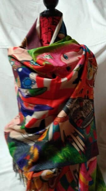 Pasmina Cashmere estampado chicas Nuevo con etiquetas (105)