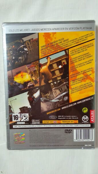 Driv3r nuevo y precintado para playstation 2 Pal precinto y caja rota - Imagen 3