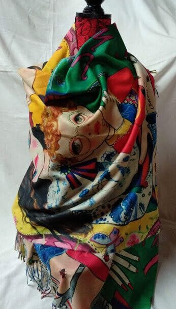 Pasmina Cashmere estampado familia Nuevo con etiquetas (105)