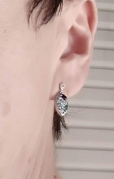 Pendientes Plata de Ley lagrima con piedras presión Nuevos - Imagen 7