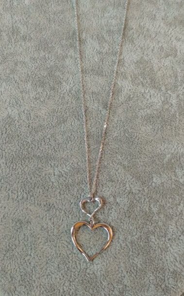 Collar gargantilla mujer corazones  Plata de Ley Rodiada  Nuevos (106) - Imagen 3