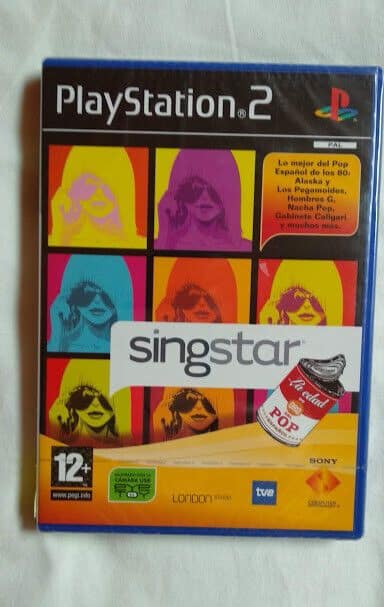 SingStar La Edad de Oro del Pop Español PS2 Nuevo y precintado Pal