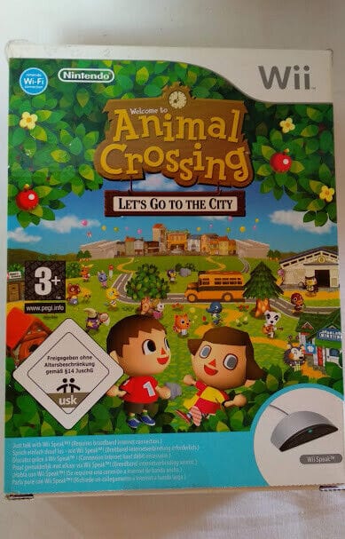 Animal Crossing Let's Go To The City +Wii Speak NUEVO Y PRECINTADO Pal for Wii