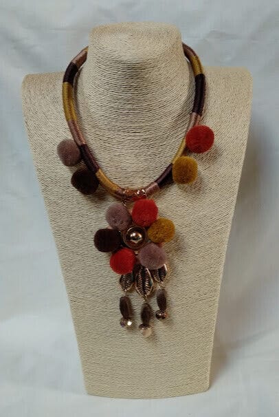 Collar  étnico mujer de  tonos ocres Nuevo (104)