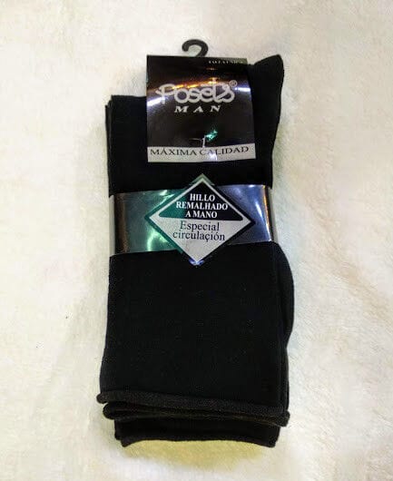 Calcetín hombre de comprensión leve sin elástico pack 3 unidades