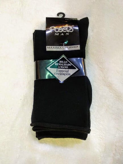 Calcetín hombre de comprensión leve sin elástico pack 3 unidades