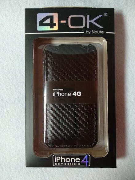 FUNDA ELEGANTE Y COMPACTA DE GRAN CALIDAD PARA IPHONE 4G NEGRA