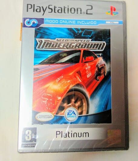 Need for Speed Underground  para PS2 Nuevo y precintado Pal  Platinum