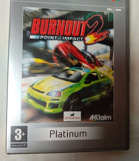 Burnout 2:Point of Impact para PS2 Nuevo y precintado Pal Edicion Platinum