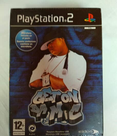GET ON DA MIC CON MICROFONO para playstation 2 Nuevo y precintado Pal