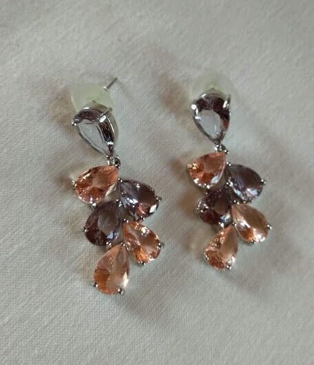 Pendientes mujer fantasía cristal cierre de presión Nuevos (106)