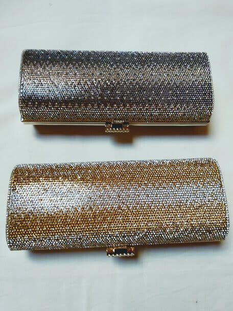 Bolso fiesta,clutch,cartera de mano mujer plateado y dorado Nuevo