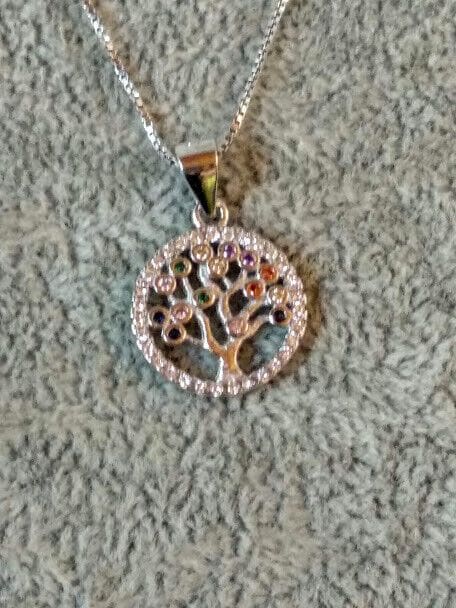 Collar con colgante  arbol Plata de Ley Rodiada  Nuevos (106) - Imagen 3
