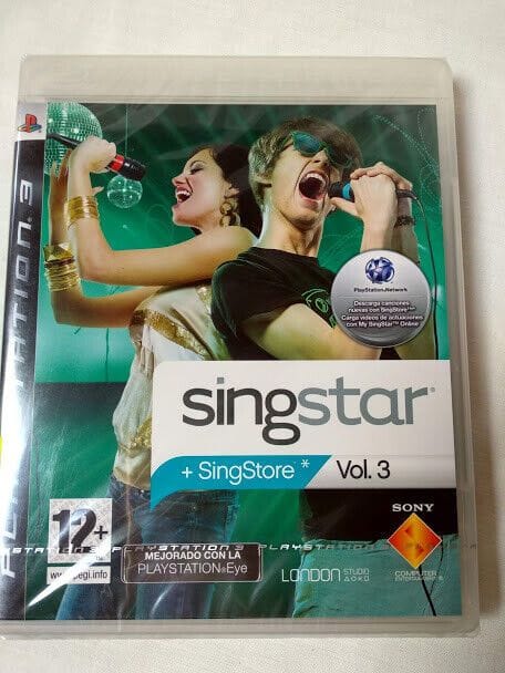 Singstar + SinStore Vol.3  PS3 Nuevo y Precintado PAL