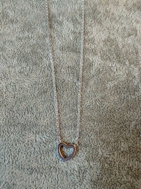 Collar con corazón gargantilla mujer  Plata de Ley Rodiada  Nuevos (106) - Imagen 3