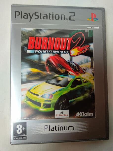Burnout 2:Point of Impact para PS2 Nuevo y precintado Pal  Platinum