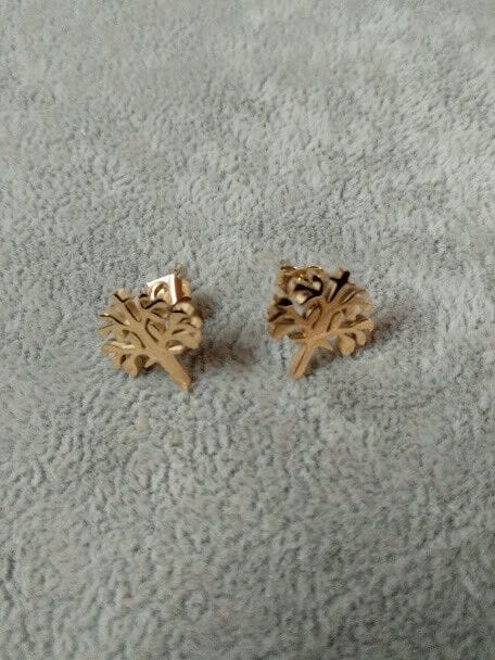 Collar gargantilla y pendientes acero con baño dorado Nuevos (106) - Imagen 5