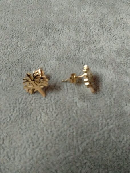 Collar gargantilla y pendientes acero con baño dorado Nuevos (106) - Imagen 6