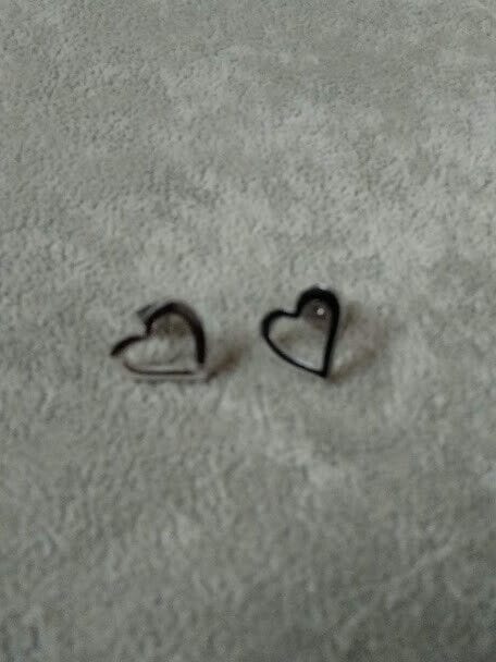 Collar gargantilla y pendientes acero con colgante corazon Nuevos (106) - Imagen 6