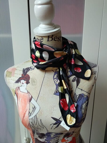 Pañuelo de seda mujer cuadrado Nuevo con etiquetas (135) - Imagen 3