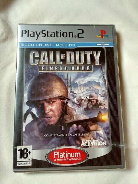 Call of Duty Finest Hour para playstation 2 Nuevo y precintado Pal Platinum