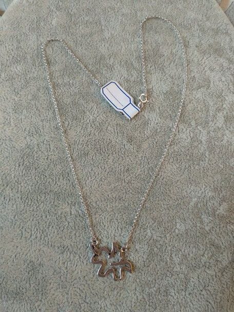 Collar colgante unicornio gargantilla mujer Plata de Ley Rodiada Nuevos (106) - Imagen 4