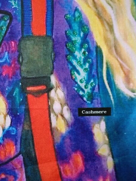 Pasmina Cashmere estampado hippy Nuevo con etiquetas (105) - Imagen 5