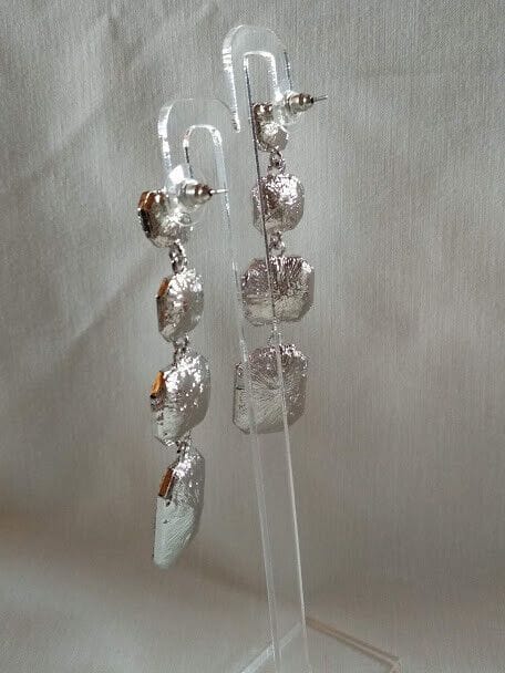 Pendientes mujer fantasía largos cristal cierre de presión Nuevos (106) - Imagen 7