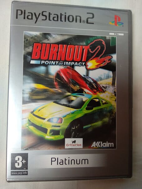 Burnout 2:Point of Impact para PS2 Nuevo y precintado Pal Edicion Platinum